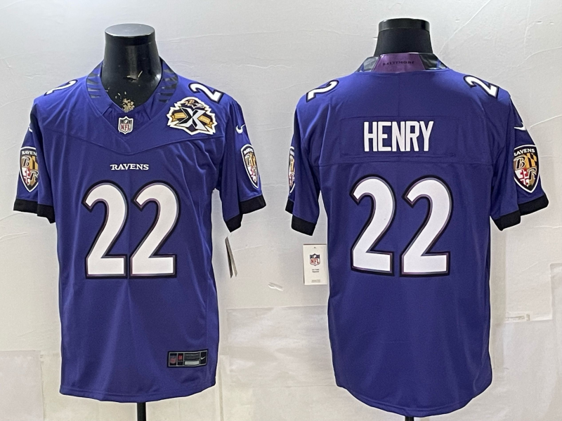 Men Baltimore Ravens #22 Henry blue Nike 2026 NFL Jersey 0522003